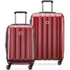 DELSEY PARIS Helium Aero - Trolley rigido espandibile, Rosso mattone, Checked-Medium 25 Inch