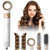 Anluomafuy 5 in 1 Spazzola Asciugacapelli, Air Styler Set, Spazzola Ad Aria Calda, Spazzola Asciugacapelli per Lisciante Ricci Volumizzante Regalo per Donne