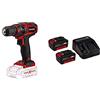 Einhell Trapano Avvitatore a Batteria Tc-Cd 18/35 Li - Solo Power X-Change (Ioni di Litio, 18 V) + 2X 3,0 Ah Power X-Change Starter Kit