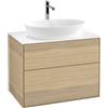 Villeroy & Boch Finion mobile sottolavabo, 2 scomparti estraibili, F75100PC, Finion [Mobili da Bagno > Mobili Lavabo]