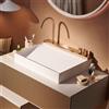 hansgrohe Avalegra lavabo sospeso con rubinetteria, 22472140, Avalegra bianco/bronzo spazzolato [Lavabi > Lavabi Sospesi]