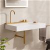 hansgrohe Avalegra lavabo sospeso con rubinetteria, 22473140, Avalegra bianco/bronzo spazzolato [Lavabi > Lavabi Sospesi]