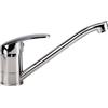 Inodiref Rubinetto Lavello Cucina Miscelatore Cucina Monocomando Girevole a 360° Rubinetto Cucina con Regolazione Caldo/Freddo e Tubo Caldo/Freddo da 60cm Cromatura Classico