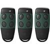 Puiseno 3 pezzi telecomando cancello per CARDIN S449-QZ4 Pre-codificato 433 Mhz,4 canali telecomando apertura cancello,sostituisce il modello TXQ4494P0