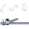 BAKENLON Macchina Piegatubi Manuale di 1-10mm, Curvatubi Manuale, Piegatrice Per Aste di Ferro, Manuale In Acciaio Bar Bender di Costruzione per Acciaio Rotondo, Acciaio di Rinforzo, Ferro Piatto