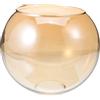 HOMSFOU Paralume In Globo Paralume Tondo Ambra Sfera di Copertura Per Lampada E27 Lampadario Lampada Da Parete