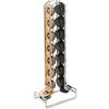 MACOM Just Kitchen 602 Totem Coffee Compatibile con Lavazza a Modo Mio Dispenser Portacapsule per Macchine Caffè, 16 capsule, acciaio cromato