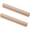 jiajulashou123 Maniglie per Mobile Maniglie in legno per Porte 2 pezzi Maniglia Del Cassetto Con viti Maniglie da Cucina Maniglie per Ante Armadio per Bagno,Cucina,Mobili,Legno di frassino (Hole distance:64mm)