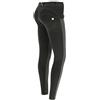 FREDDY - Pantalone Wr.up® Skinny Vita E Lunghezza Regular In Denim Strappato, Donna, Nero, Large