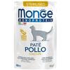 Generico Monge Monoproteico Umido Gatti | 12 Bustine 85gr l'una | per gatti Adulti, Cuccioli e Sterilizzati (85gr, Sterilizzato Pollo)