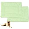 ping bu 2 cuscini lavabili per cani e gatti, morbidi e lussuosi, per animali domestici di taglia piccola, media e grande (verde, 25 x 35 cm x 2 pezzi)