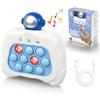m MU 【Non bisogno batterie】m Mu Giocattolo Pop It elettronico Fidget ricaricabile,4 modalità,120 livelli,in Silicone.Console di Gioco a Decompressione Pop It Elettronico.Regalo ideale per Bambini e Adulti.