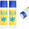 AUAUY 2PZ Colla Per Puzzle, Colla per Puzzle Liquida, Fino Puzzle 6000 pezzi, Colla Per Puzzle Permanente, Applicatore In Spugna, Accessori Puzzle Adulti e Bambini（ 120 ML * 2）