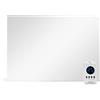 ULCANO Pannello Radiante Infrarossi a CRISTALLI di CARBONIO, 600W 100x60 cm, Comfort Termico (non secca l'aria) Basso Consumo, Max Efficienza, SPECCHIO, MIRROR ECO PRO + Telecomando Termostato