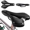 LUPATDY Sella per bicicletta da uomo e da donna, ammortizzante, traspirante, con riflettore, comoda e morbida, ergonomica, impermeabile, per mountain bike, bici da corsa, mountain bike, e-bike