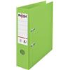 Rexel Choices, 2115505, Raccoglitore ad anelli a leva, formato A4, dorso da 75 mm, capacità 500 fogli, copertina in plastica, cartella portadocumenti, 2115505, verde chiaro