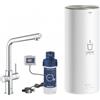 Grohe Miscelatore per lavello con acqua bollente istantanea boiler taglia 5,5 litri Cromo Red Duo Grohe 30325001