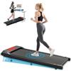 Romon Tapis Roulant Elettrico, Treadmill Salvaspazio, Tapirulan da Casa Mini Walking Pad Portatile per Camminata e Corsa con 3 Modalità di Velocità, Telecomando e Display LED, Capacità 120kg