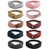 DRESHOW 10 Pezzi Fasce per Capelli Donna Vintage Cerchietti e Fasce per Capelli Elastica Turbante Fasce Yoga Testa Contorta Accessori Capelli per Donna e Ragazza