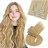 SEGO Pro 66cm Extension Capelli a Clip 8 PCS Capelli Sintetici Naturali Lisci Parrucca Donna Clip in Hair Extensions (#22H613 Biondo Miele/Biondo Chiarissimo,175g)
