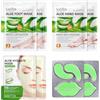 Henjunu Maschera Piedi Esfoliante,Guanti Idratanti Mani,Maschera Viso in Tessuto,Patch Occhi,Lip Mask,Kit per la Cura della Pelle Aloe Vera,Calzini Idratanti per Piedi,Nutriente con Aloe Vera