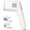 Qmele Epilatore Luce Pulsata Professionale con Impulsi Luce Illimitato e 2 Accessori per Viso Corpo Gambe Ascelle Zona Bikini - IPL Depilazione Macchina