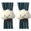 Spldsun Lacci per Tende in Confezione da 2, Clip per Tenda Nuvola Cartone Animato, Clip per Gancio con Fibbia per Tenda, Adatto per la Decorazione della Stanza dei Bambini