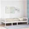 vidaXL Letto per Bambini senza Materasso Bianco 90x190cm Massello Pino, letto singolo, letto a mezza piazza per bambini, letto in legno