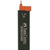 FABER-CASTELL 120901 - Mine sottili super polimeriche, 1,0 mm, durezza B, 12 pezzi