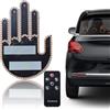 TaimeiMao Luce con il Dito per l'auto, Lampada divertente per auto, Luce con Gesto del dito con Telecomando, LED Gadget Auto, Accessori per Auto, Segnaletica di Rabbia Stradale per Uomini e Donne