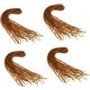 NOLITOY 4 Pz Piccole Sporche Parrucca Da Uomo Lunga Dreadlock Extension Per Parrucchino Da Donna Estensioni Dei Dreadlock Parrucche Filo Ad Alta Temperatura