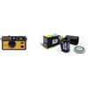 KODAK i60 DA00258 - Appareil Photo réutilisable 35 mm - Stile Retrò, Senza Messa a Fuoco, Flash intégré, Appuyez et Flash Pop-up - Giallo + GT PHOTO Pellicola Colore Retrò 35mm - 24 Foto