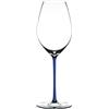 RIEDEL 4900/28D Fatto A Mano Calice da champagne con stelo blu, cristallo