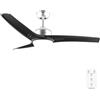 Cecotec Ventilatore da Soffitto con Luce EnergySilence Aero 560 IronBlack. 62 W, Diametro 132 cm, Lampada a LED, Telecomando, Timer Fino a 8 Ore, 3 Velocità, 3 Pale, Estate/Inverno