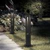 Partenopea Lampione LED da Giardino con Palo 15W IP65 CCT Switch 3 Tonalità Luce 3000K 4000K 6500K Esterno Moderno per Vialetti, Ingressi, Cortili e Giardini(Nero 80 cm)