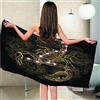 Generic 3D Scorpione Giallo Telo Mare Grande, Asciugamano Da Spiaggia In Microfibra - Asciugamano Asciuga Rapidamente, Telo Mare Per Lestate Feste Bagno Viaggi Campeggio 90 X 180 Cm -2Y6U