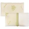 Euroricami Viterbo Coppia di Cuscini Guanciali in Memory Foam per Dormire Comodamente - Modello Saponetta - Fodera in Aloe Vera Antiacaro - Guanciale Modello Saponetta Ideale per Supporto al Collo Italia cm.50 X80