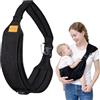 TENGWA Regolabile Fascia Neonato Capacità di Carico 20 KG Baby Carrier Nero Toddler Carrier Traspirante Ergonomico Adatto a Neonati da 3 a 36 Mesi