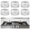 Fonyiunce 6 Pezzi Coperchio di Sicurezza per Manopole da Cucina, Manopola Protezione a Prova di Bambini in Plastica Copri di Sicurezza per Manopole del Fornello a Gas Forno Stufe - Bianco
