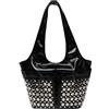 GoaePode Hobo Bag Borsa a tracolla da donna con chiusura lampo - Vintage Tote Bag con design rivetti, grande borsa a tracolla in pelle PU, elegante borsa a tracolla per scuola ufficio, Nero