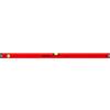 PRO600 Livella a Bolla 120cm con Profilo Ergonomico - ERS+ (Easy Reading System) Livella bolla e precisa con tappi di chiusura antiurto - Colore Rosso