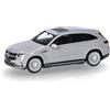 Herpa Modellino auto Mercedes-Benz EQC AMG, grigio segnale, miniatura in scala 1:87, pezzo da collezione, Made in Germany, modello in plastica
