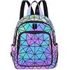 RANSUU Borse geometriche Riflettenti Zaino Donna Borsa Holographic Holo Borsa Borsa a Tracolla Borsa a Tracolla Geometrica Luminosa Set di Borse per cellulare, No. a, Taglia unica