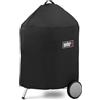 Weber Custodia Premium per Barbecue/per Barbecue a Carbone da 57 cm, Tessuto Traspirante Resistente all'Acqua con Protezione UV e Cinghia di Fissaggio, Nero, 89 x 63,5 x 68,5 cm