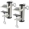 FASBET 2 pezzi, supporto per ombrellone da balcone, zincato, ispessimento, Ø 25 - 36 mm, supporto da balcone per ombrelloni, ombrellone da balcone, ringhiera