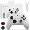 GuliKit ES PRO Controller Wireless per PC Switch 1/2 Android - Il Controller più Veloce con Latenza di 3,25 ms, Joystick TMR, 30 ore di Autonomia della Batteria e Funzione di Riattivazione (Bianco)