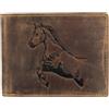 Greenburry Portafogli in pelle vintage portafogli a cavallo BV-1705-Horse-25 marrone, marrone, taglia unica