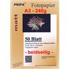 pripa Carta fotografica - opaca - 240g- 50Blatt - beidseitig - A3