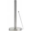 MINISMUS Porta Rotolo da Cucina - Portarotolo in Acciaio Inox con Barra di Stabilizzazione, Senza Forature - Portarotoli Moderno per Rotoli Standard (Argento)
