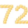 Yakpo Confezione da 72 lumini votivi a batteria, 3,8 x 3 cm, senza fiamma, tremolanti a LED, piccole candele finte, per Halloween, matrimoni, feste, decorazioni natalizie